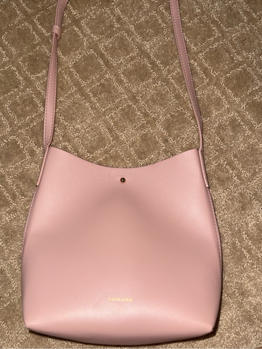 Pink Samara Crossbody Shoulder Bag by